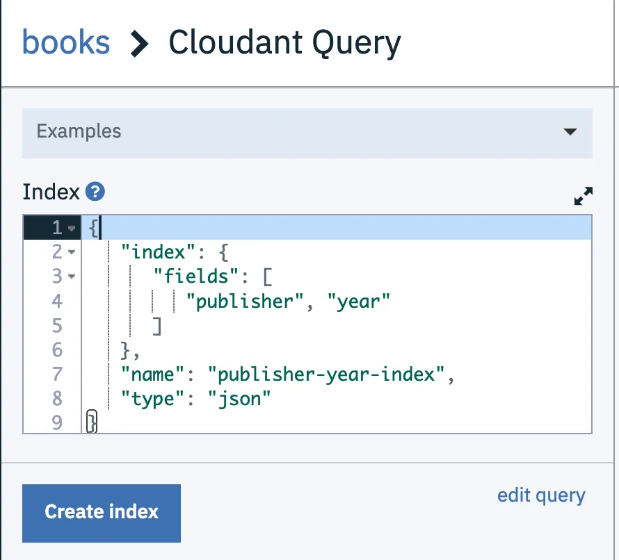 indexing the query